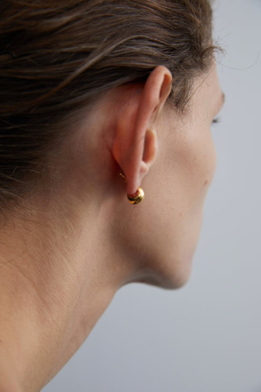 Hemiarc Earrings Gold