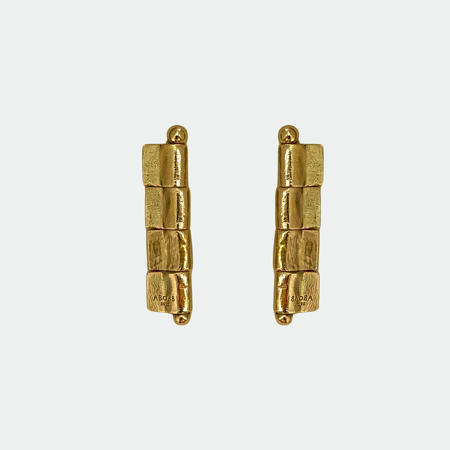 Seam Joint Earrings Gold