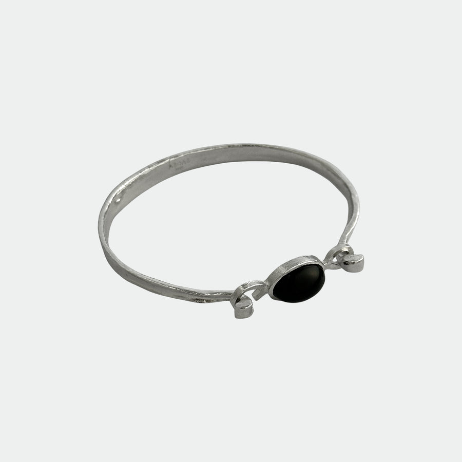 Onyx / White Agate 70S Bracelet