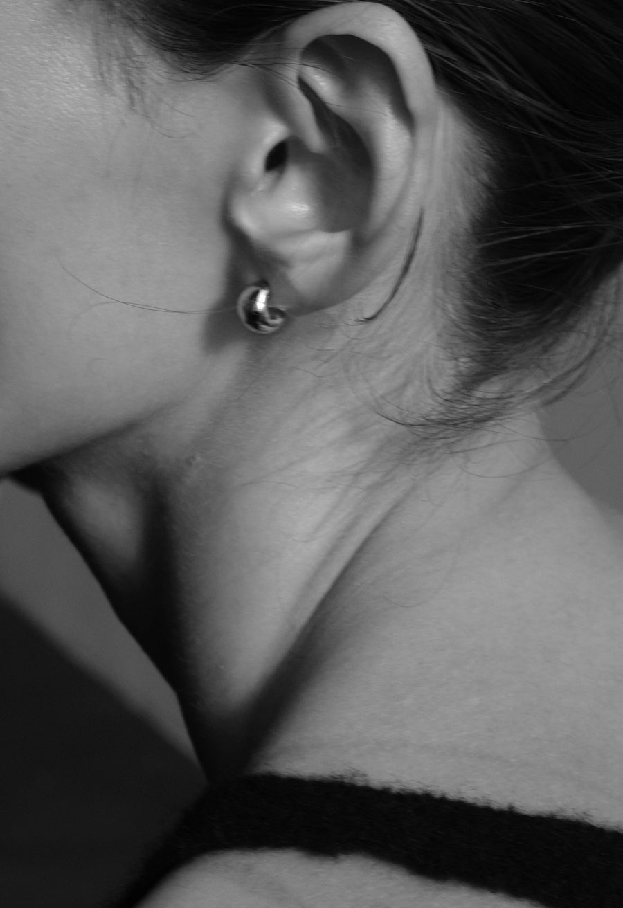 Hemiarc Earrings Silver