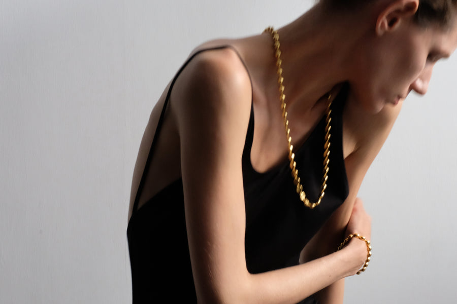 Dome Necklace Gold