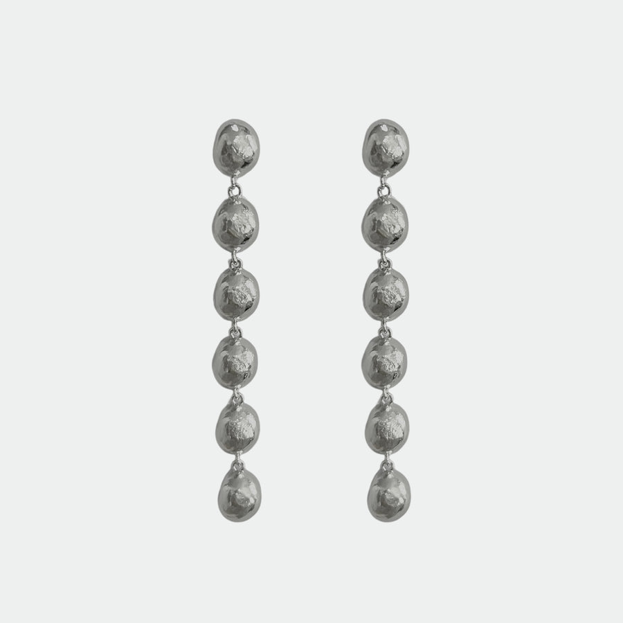 Dome Earrings Silver
